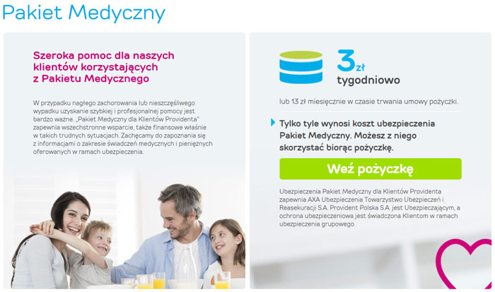 Pożyczka pozabankowa z ubezpieczeniem w Providencie
