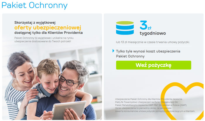 pożyczka pozabankowa z pakietem ochronnym
